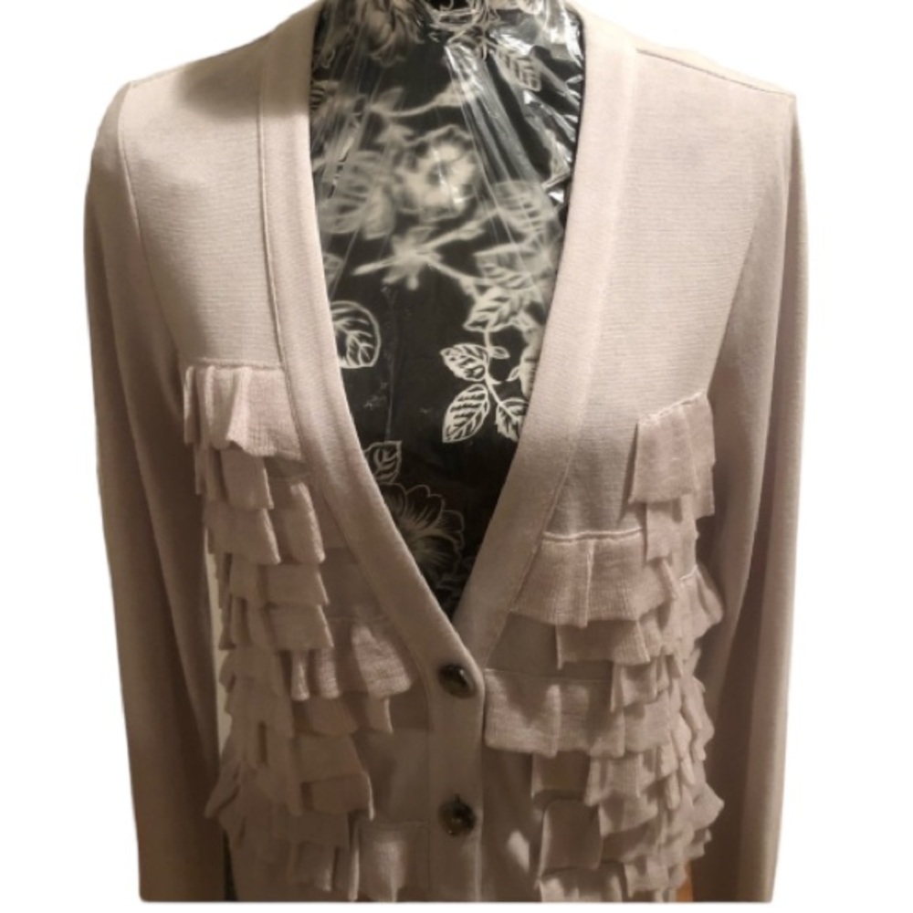 Ann Taylor size small nude lightweight cardigan , oversized